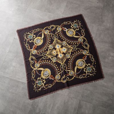 ＜LAUTREAMONT (Women)＞リバーシブルフリンジストール≪洗濯機で洗える≫