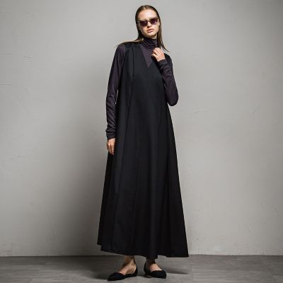 ハイカウントウール　パネルドレス