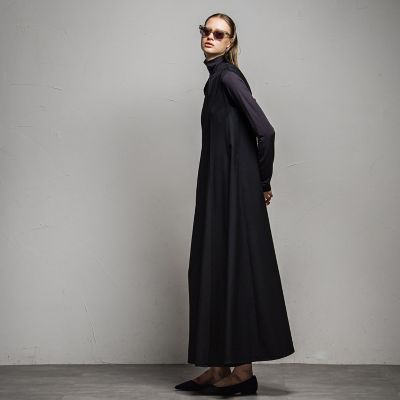 ハイカウントウール　パネルドレス