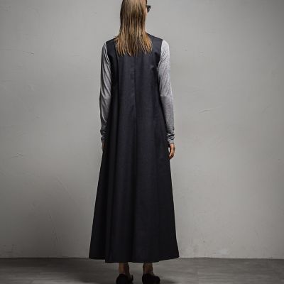 ハイカウントウール　パネルドレス