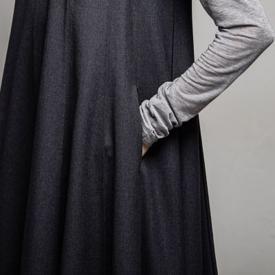 ハイカウントウール　パネルドレス
