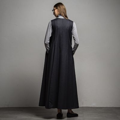 ハイカウントウール　パネルドレス