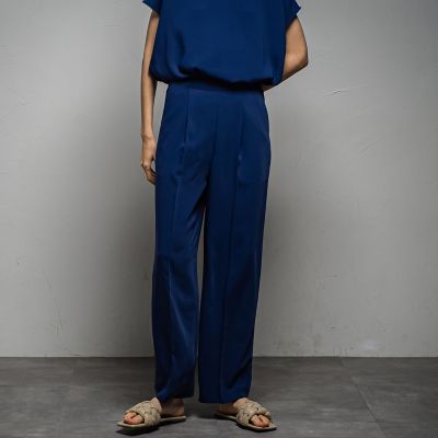 エステルダブルクロスワイドパンツ