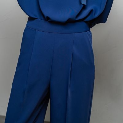 エステルダブルクロスワイドパンツ