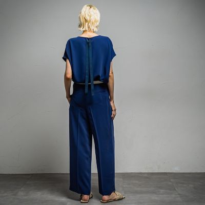 エステルダブルクロスワイドパンツ