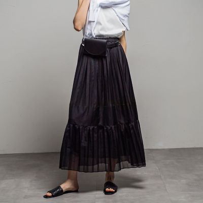 ＜ESSEN. LAUTREAMONT（Women）＞シアーローンプリーツスカート