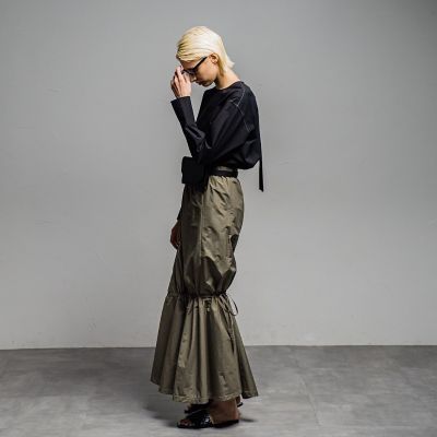 タフタマーメイドスカート