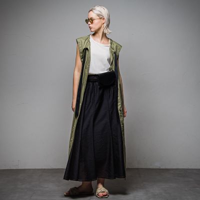 シアーオーガンジーアシンメトリースカート
