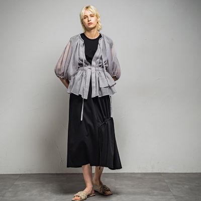 【感謝価格】 オーガンジー ティアード2WAYブラウス LAUTREAMONT ESSEN. | その他