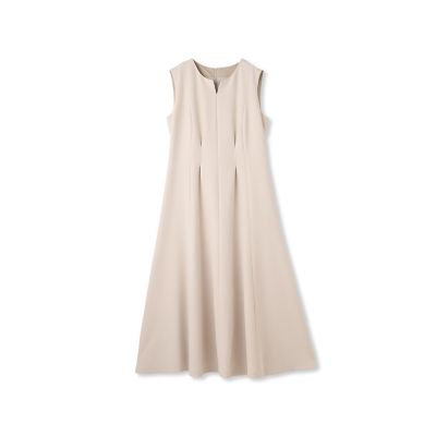 ＜LAUTREAMONT DE CLASSE（Women）＞ダブルクロスノースリーブワンピース≪手洗い可能≫