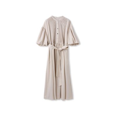 ＜LAUTREAMONT DE CLASSE（Women）＞プレーンストレッチピンタックワンピース