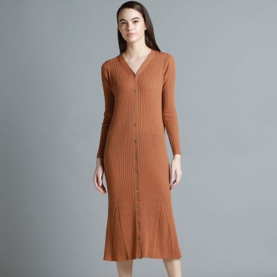 ＜LAUTREAMONT DE CLASSE（Women）＞３ＷＡＹ前釦フレアーシルエットワンピース