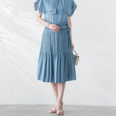 LAUTREAMONT DE CLASSE（Women）/ロートレアモン デュクラス トリアセテートプリーツスカート