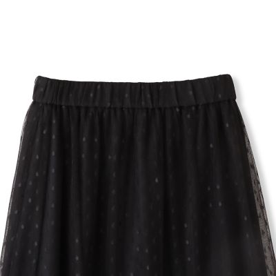 ドットチュールスカート