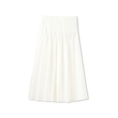 【SALE】LAUTREAMONT DE CLASSE（Women）/ロートレアモン デュクラス ピンタックスカート&#8810;洗濯機で洗える&#8811; 01ホワイト ロングスカート【三越伊勢丹/公式】