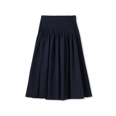 【SALE】LAUTREAMONT DE CLASSE（Women）/ロートレアモン デュクラス ピンタックスカート&#8810;洗濯機で洗える&#8811; 05ネイビー ロングスカート【三越伊勢丹/公式】
