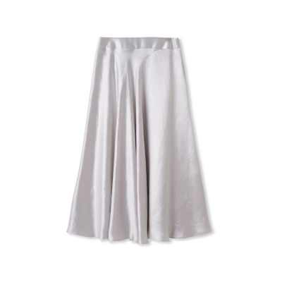 サテンフレアスカート | LAUTREAMONT DE CLASSE（Women）/ロート