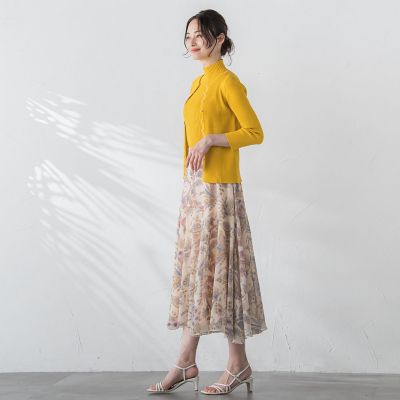 コットンナイロンカーディガン≪手洗い可能≫