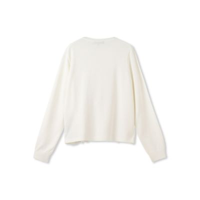 ボタニカルレース×ニットカーディガン