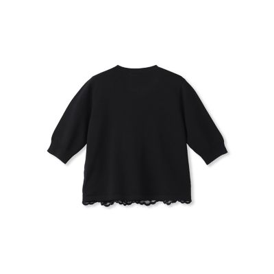 ボタニカルレース×ニットプルオーバー