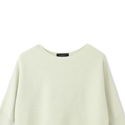 袖パール付き　５分袖ニット
