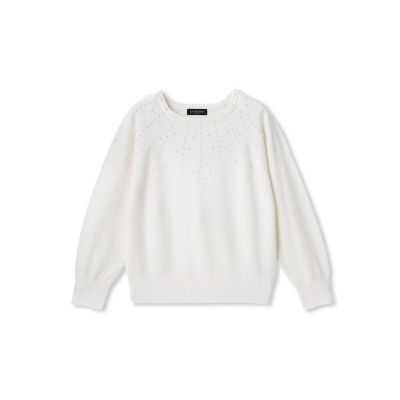LAUTREAMONT DE CLASSE（Women）/ロートレアモン デュクラス パール刺繍ニットプルオーバー 02オフホワイト トップス【三越伊勢丹/公式】