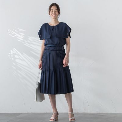 トリアセテートブラウス≪手洗い可能≫