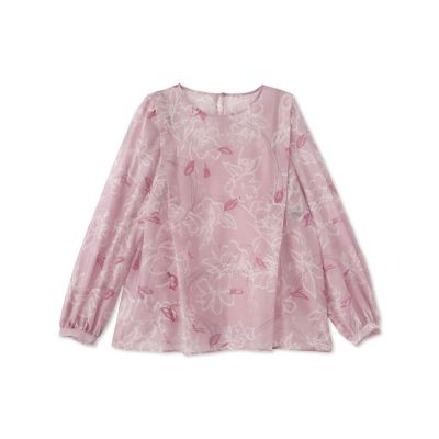 LAUTREAMONT DE CLASSE（Women）/ロートレアモン デュクラス ドローイングフラワープリントブラウス