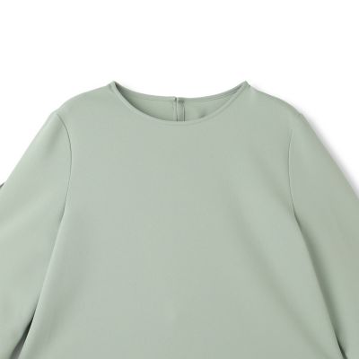 ラッフルスリーブ　アムンゼンブラウス≪洗濯機で洗える≫