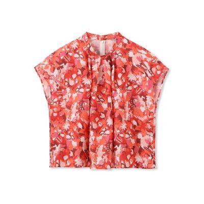 ＜LAUTREAMONT DE CLASSE（Women）＞フローラルスタンドカラーブラウス≪洗濯機で洗える≫