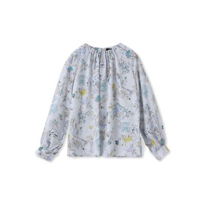 LAUTREAMONT DE CLASSE（Women）/ロートレアモン デュクラス ハンドドローフフラワープリントブラウス&#8810;洗濯機で洗える&#8811; 33グレー系その他 トップス【三越伊勢丹/公式】