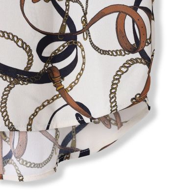 ロートレアモン デュクラス（LAUTREAMONT DE CLASSE）/チェーンベルトプリントブラウス チェーンベルトプリントブラウス | LAUTREAMONT DE CLASSE（Women