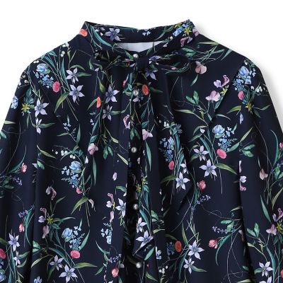 ウィンターフラワープリントブラウス | LAUTREAMONT DE CLASSE（Women