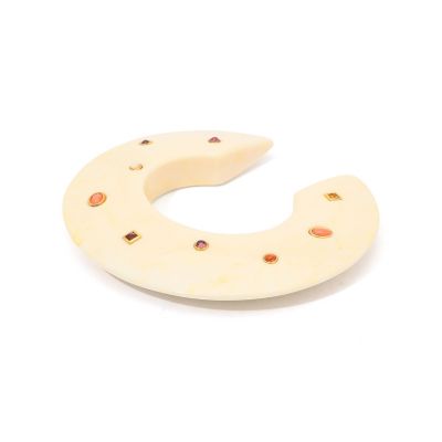 ＜maison TOMORROWLAND＞Ｌｉｚｚｉｅ　Ｆｏｒｔｕｎａｔｏ　Ｍｅｒｉｄｉａｎ　Ｃｕｆｆ　フラットバングル