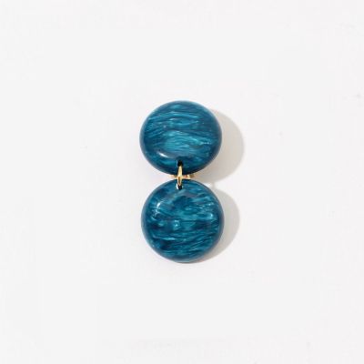 ＦＲＡＮＣＩＮＥ　ＢＲＡＭＬＩ　ＰＡＲＩＳ　ブルーストーンモチーフイヤリング
