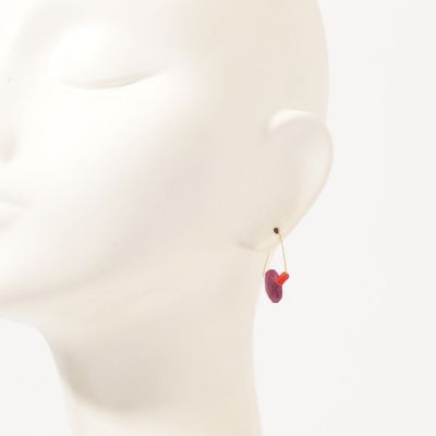 Ｍｅｌｉｓｓａ　ＭｃＡｔｈｕｒ　ルビーコンビピアス