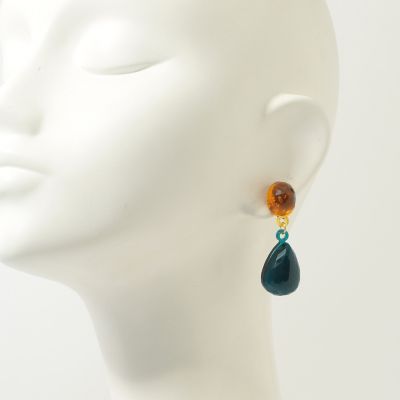 【別注】ＣＯＲＳＡＲＩ　ＪＥＷＥＬＳ×ＴＯＭＯＲＲＯＷＬＡＮＤ　ＣＲＯＷＮ　ダブルピアス
