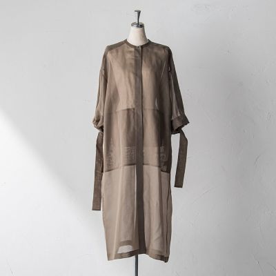 ＜ESSEN. LAUTREAMONT（Women）＞ポリエステルオーガンジードレスワンピース