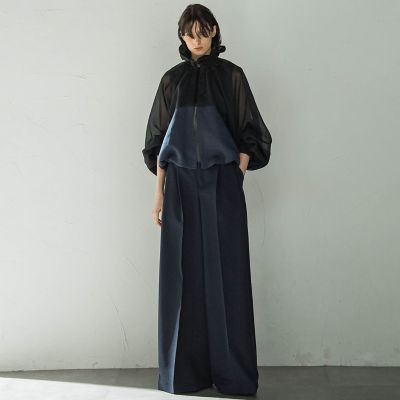 ポリエステルオーガンジードルマンブルゾン