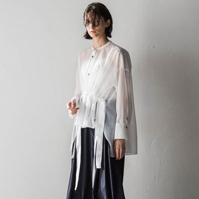 安い割引 BEAUTY&YOUTH ポリエステル ブラウス ドロースト フード ジャケット・アウター