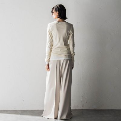 シアーコットンロングスリーブレイヤードＴシャツ