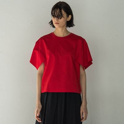 ＜ESSEN. LAUTREAMONT（Women）＞８０ｓｍｏｏｔｈ　パネルスリーブトップ