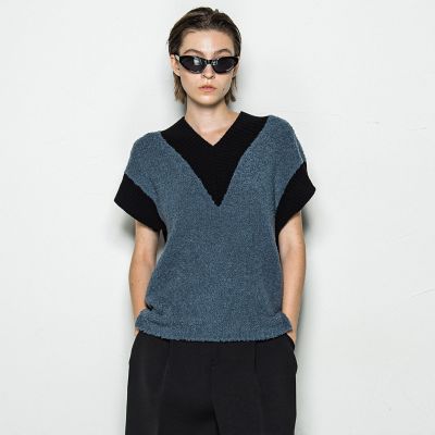 ★LAUTREAMONTロートレアモン★テープヤーンゴールドボタンニットベスト テープヤーンゴールドボタンニットベスト | LAUTREAMONT (Women
