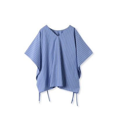 ＳＯＭＥＲＯＳ　コットンブロードドローストリングスリーブブラウス