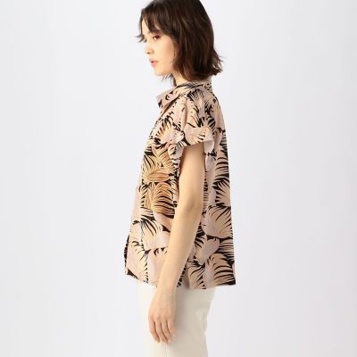 ＮＯ．６　ＦＡＲＯ　シルクプリント　ビッグポケットシャツ