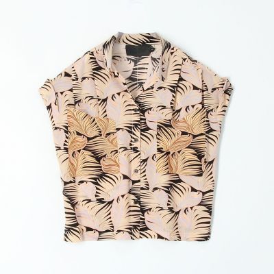 ＮＯ．６　ＦＡＲＯ　シルクプリント　ビッグポケットシャツ
