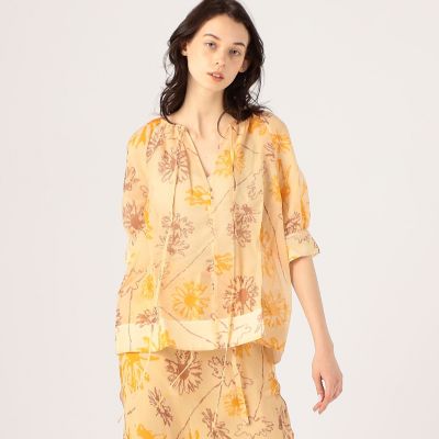 ＬＥＥ　ＭＡＴＨＥＷＳ　Ｌｏｌａ　シルクウール　フラワープリントブラウス