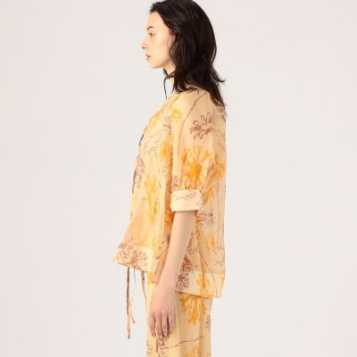 ＬＥＥ　ＭＡＴＨＥＷＳ　Ｌｏｌａ　シルクウール　フラワープリントブラウス