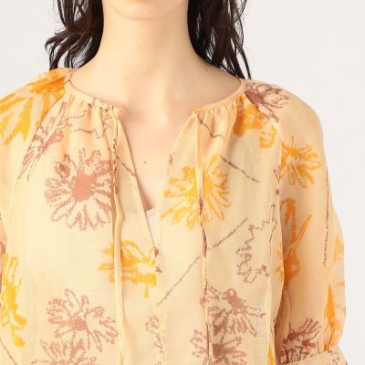 ＬＥＥ　ＭＡＴＨＥＷＳ　Ｌｏｌａ　シルクウール　フラワープリントブラウス