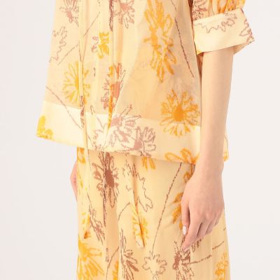 ＬＥＥ　ＭＡＴＨＥＷＳ　Ｌｏｌａ　シルクウール　フラワープリントブラウス